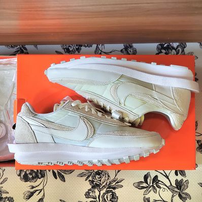 sacai × Nike LDV Waffle "Triple White"