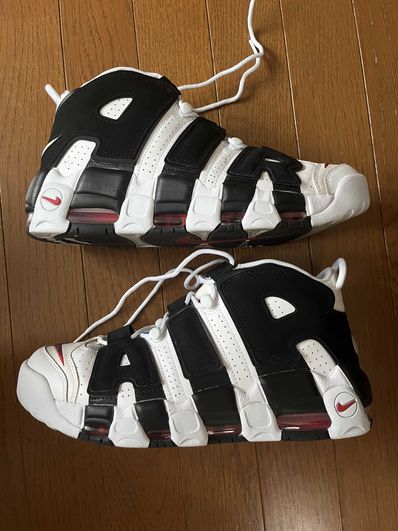 NIKE AIR MORE UPTEMPO "WHITE/BLACK/UNIVERSITY RED"(2020)