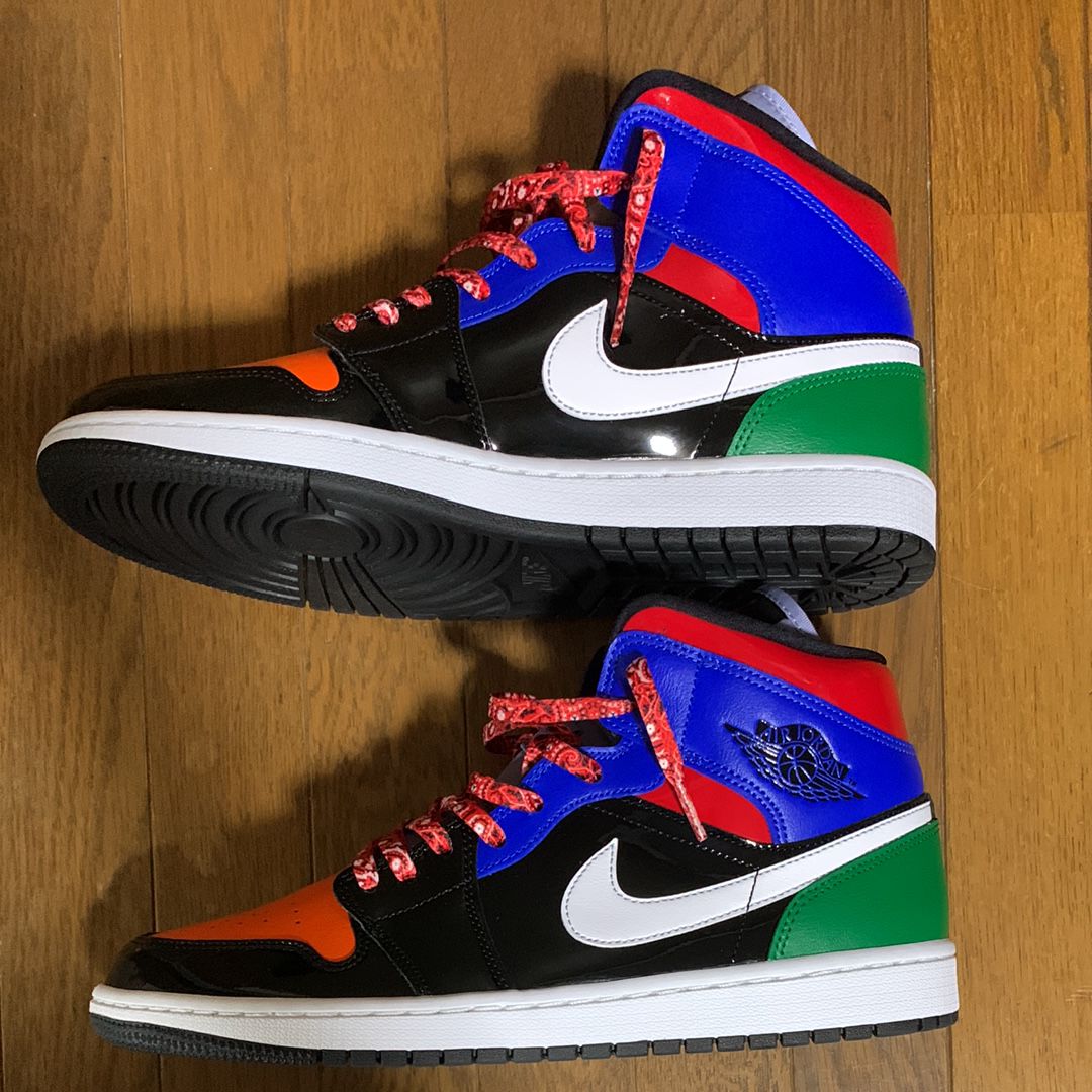Nike Women's Air Jordan 1 Mid "Multi Patent"