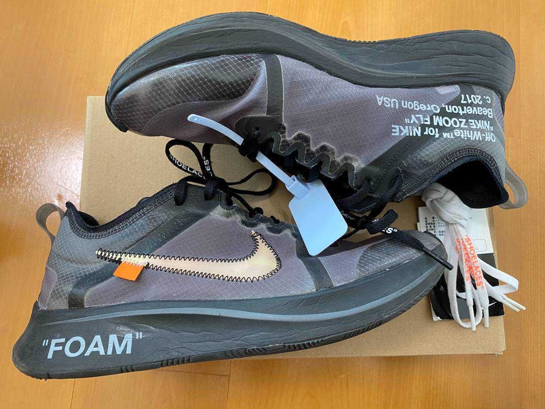 Off-White × Nike Zoom Fly "Black"