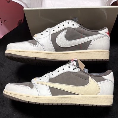 Travis Scott × Nike Air Jordan 1 Low OG SP "Reverse Mocha/Sail and Ridgerock"