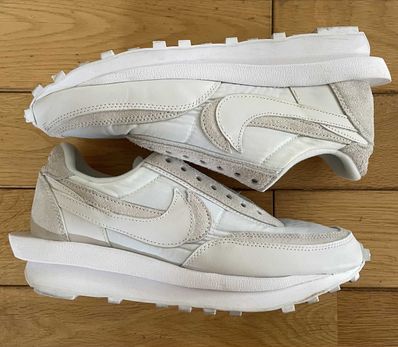 sacai × Nike LDV Waffle "Triple White"
