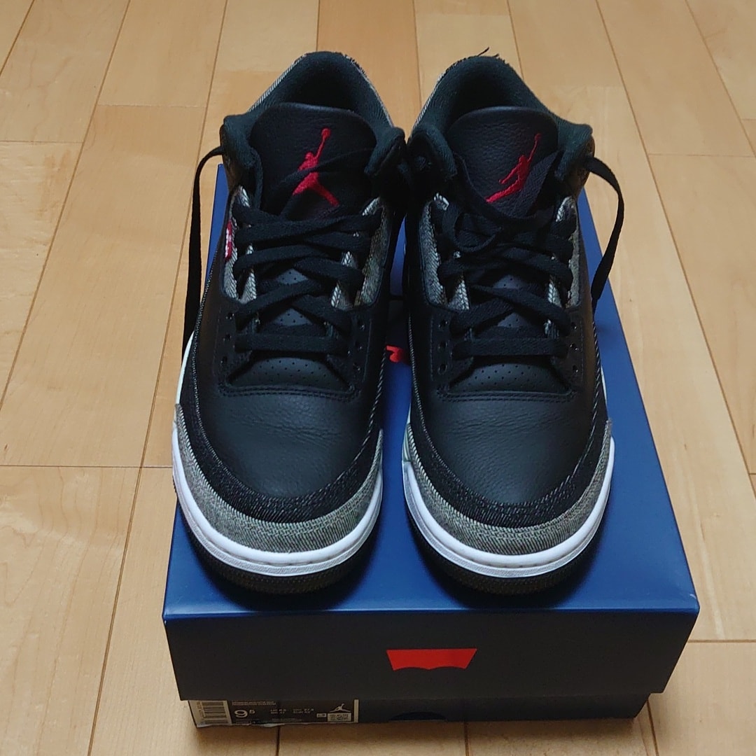 Levi's × Nike Air Jordan 3 Retro SP "Black and White" (LEVI'S Tab)