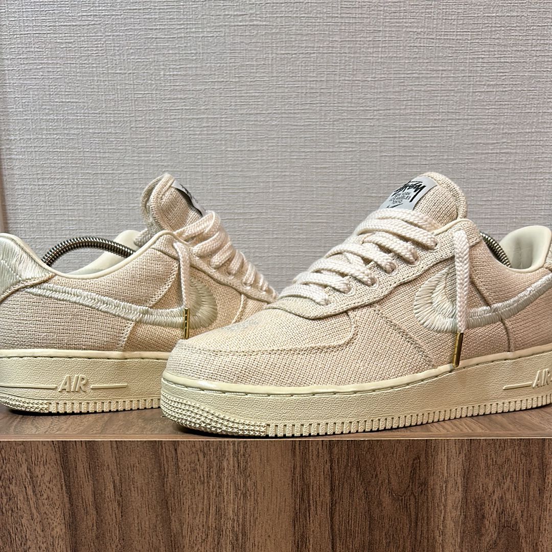 Stussy × Nike Air Force 1 Low "Fossil Stone"