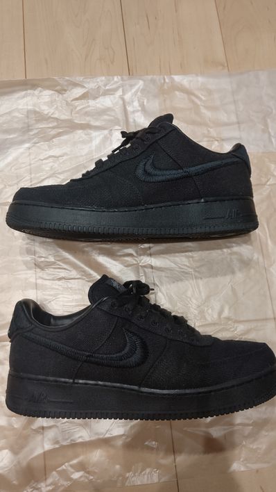 Stussy × Nike Air Force 1 Low "Triple Black"