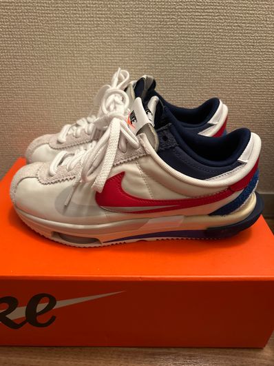 sacai × Nike Zoom Cortez "White and University Red"
