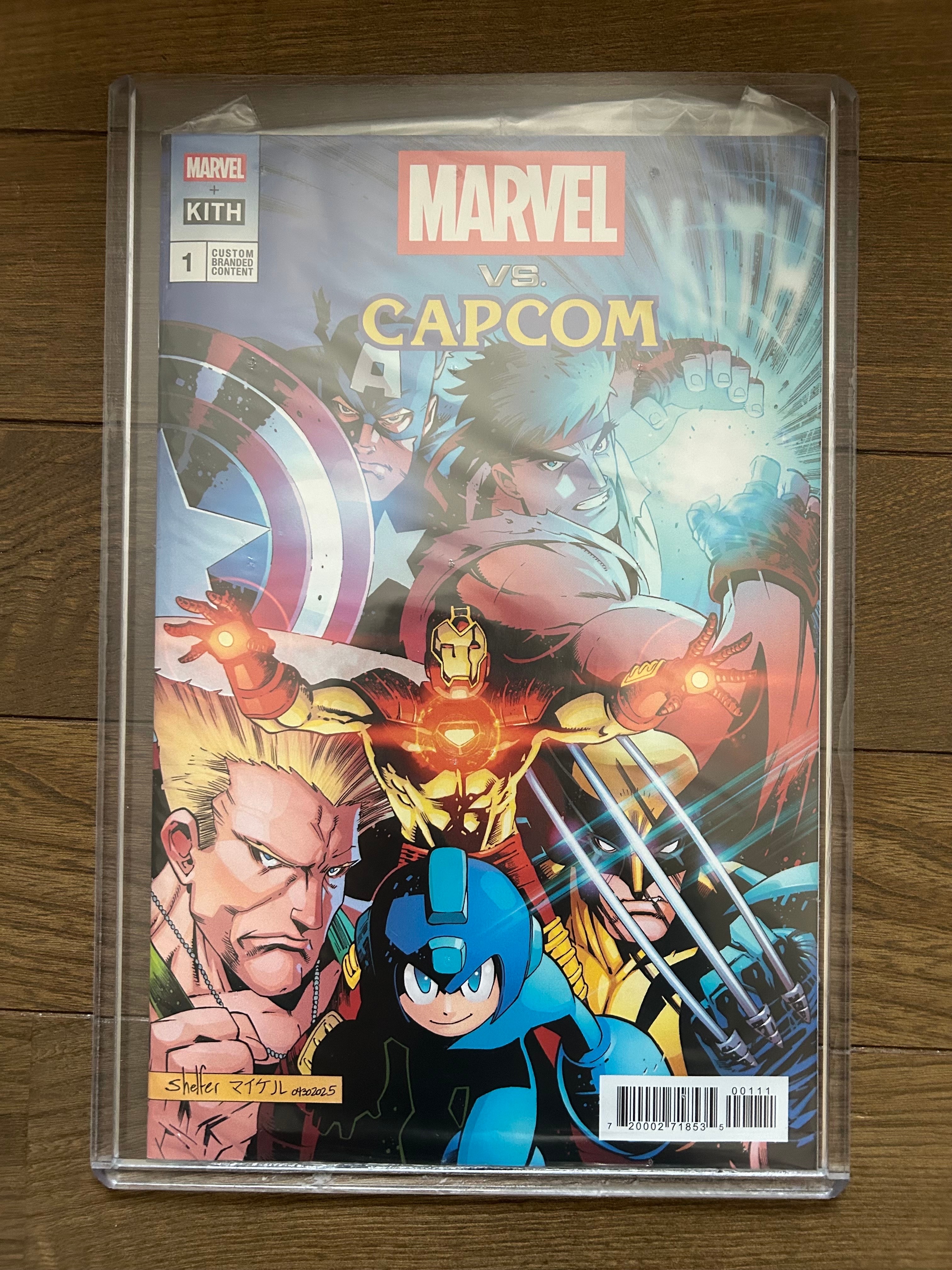 キス × マーベルvsカプコン × アシックス ゲルニンバス10.1 ダブルボックス "アイアンマン vs ロックマン"