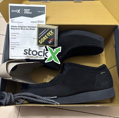 Supreme × Clarks Wallabee GTX "Black"