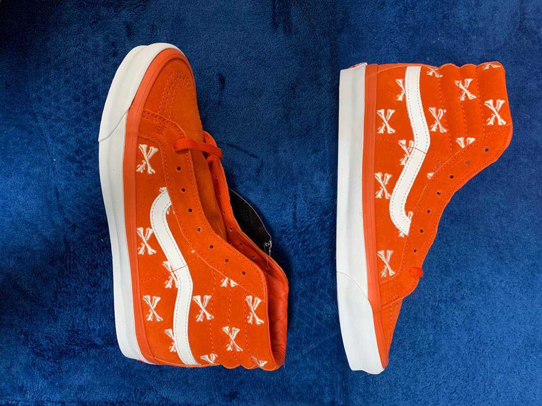 WTAPS × VANS VAULT SK8-HI LX "ORANGE/WHITE"