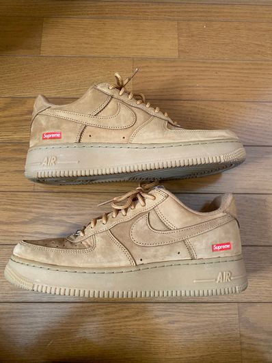 Supreme × Nike Air Force 1 Low "Flax/Wheat"