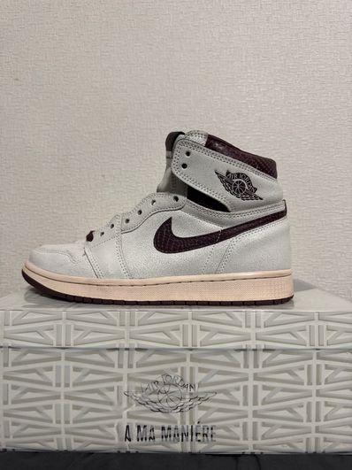 A Ma Maniere × Nike Air Jordan 1 Retro High OG "Sail and Burgundy"