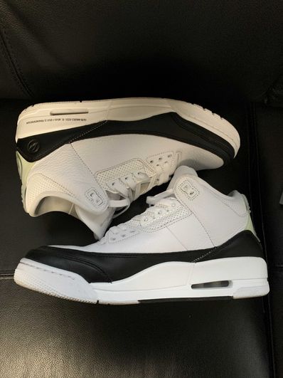 Fragment × Nike Air Jordan 3 "White/Black"