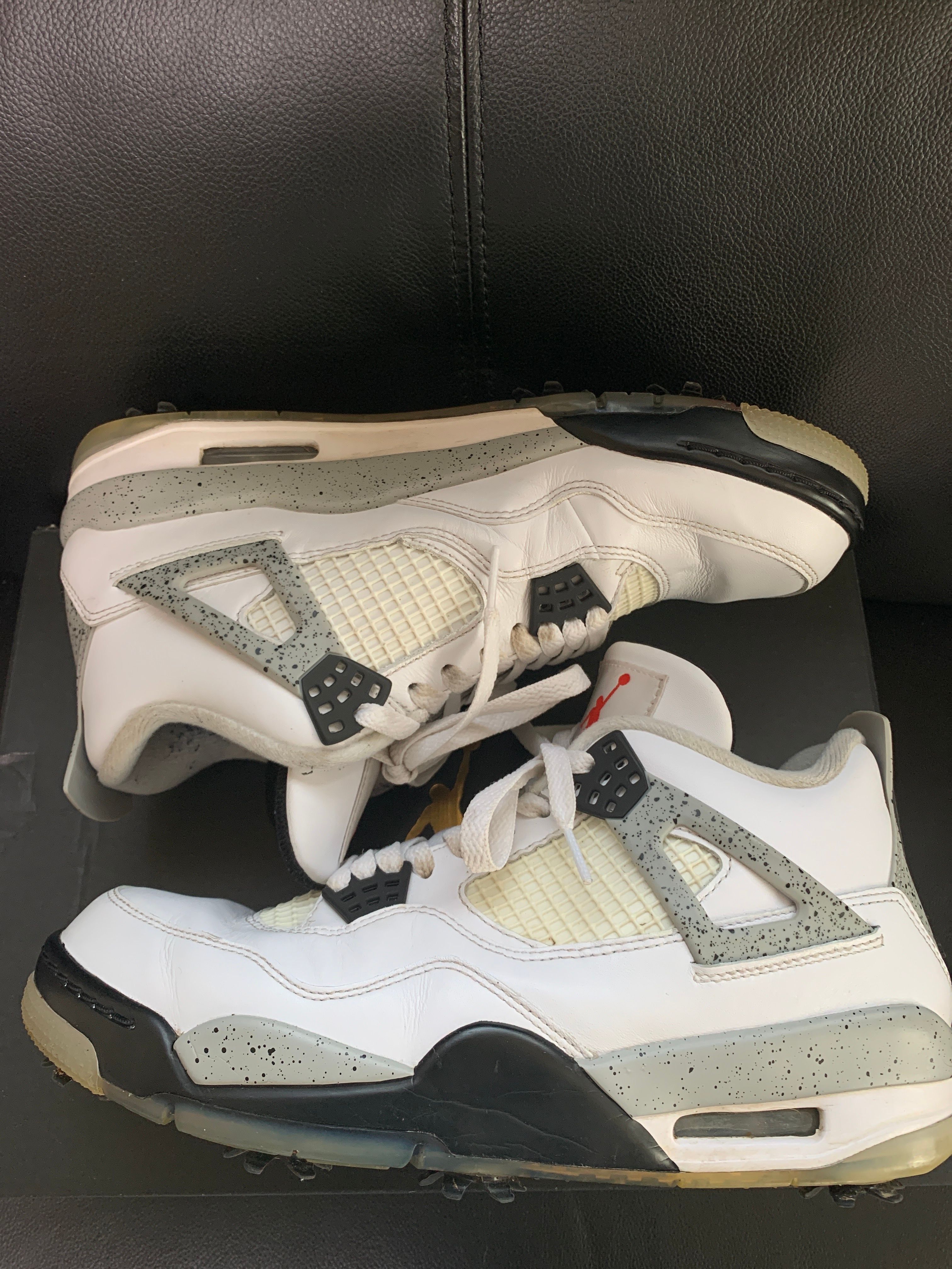 NIKE GOLF AIR JORDAN 4 "WHITE CEMENT"