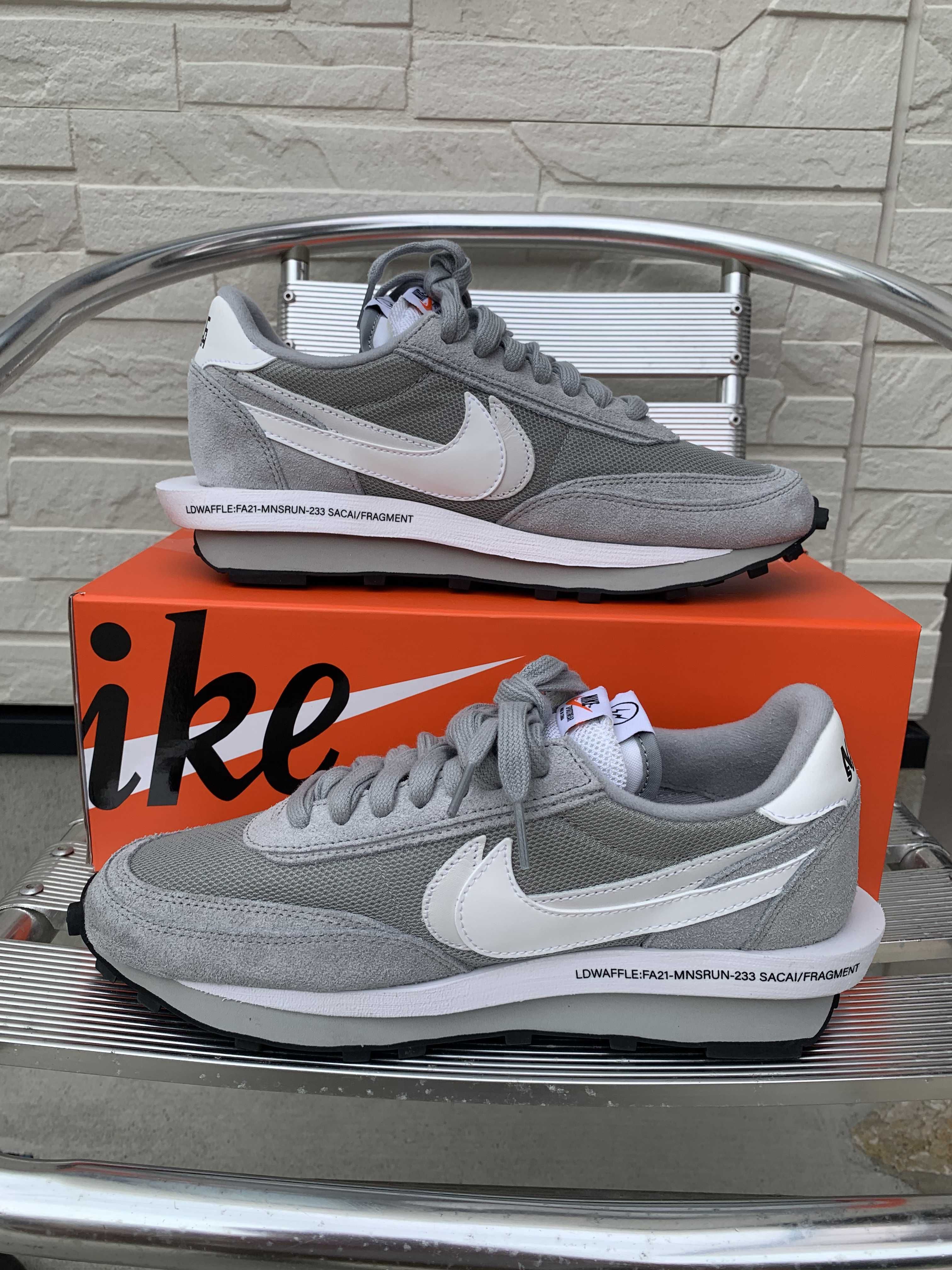 Fragment × sacai × Nike LD Waffle "Light Smoke Grey"