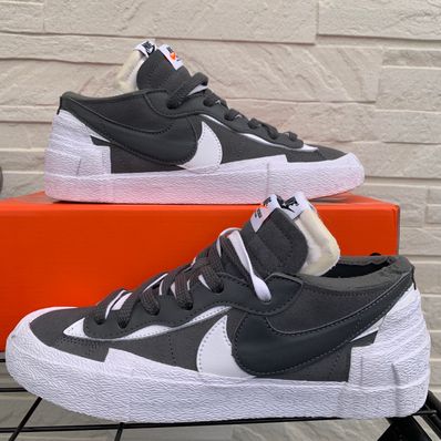Sacai × Nike Blazer Low "Iron Grey"