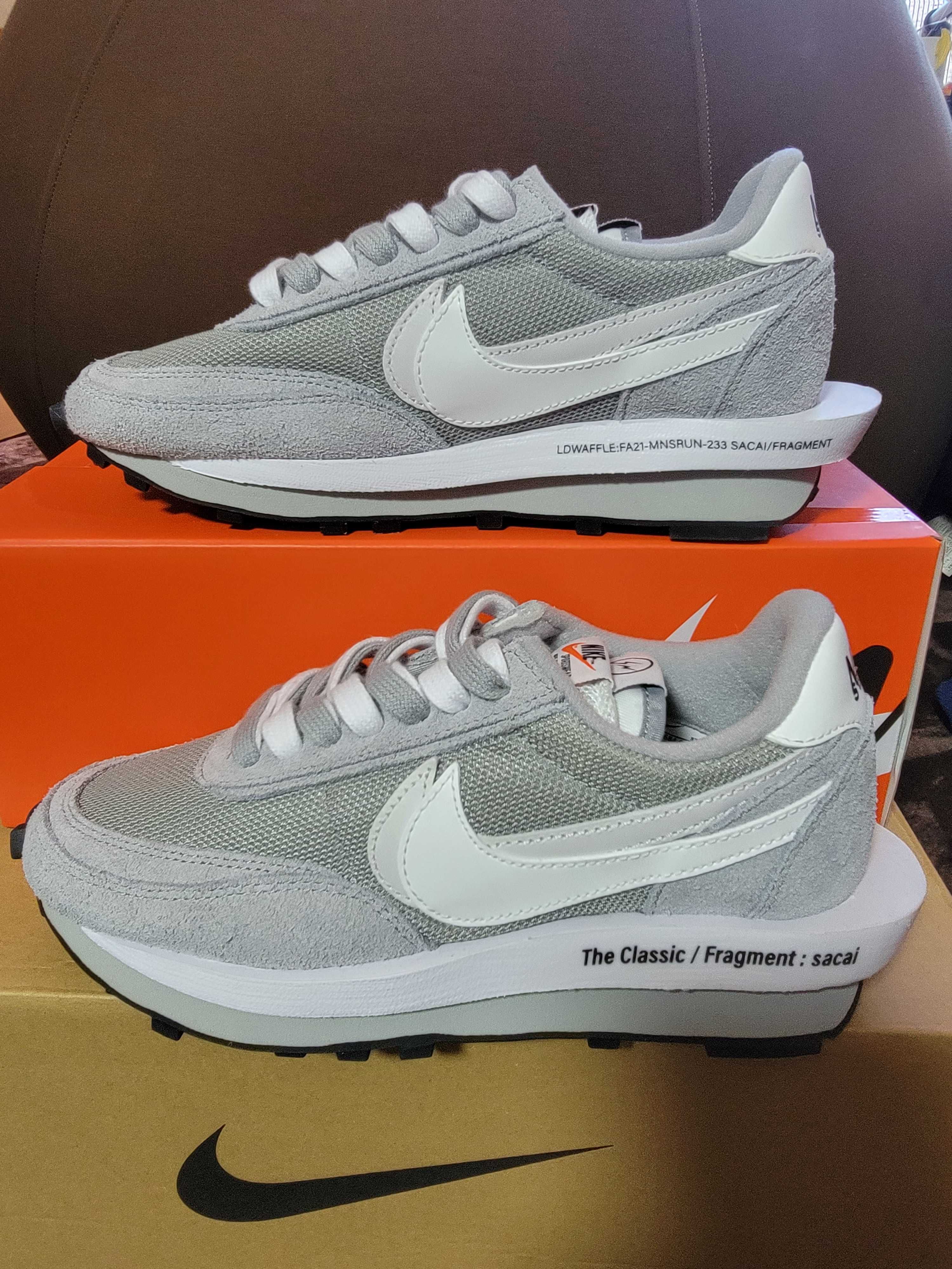 Fragment × sacai × Nike LD Waffle "Light Smoke Grey"