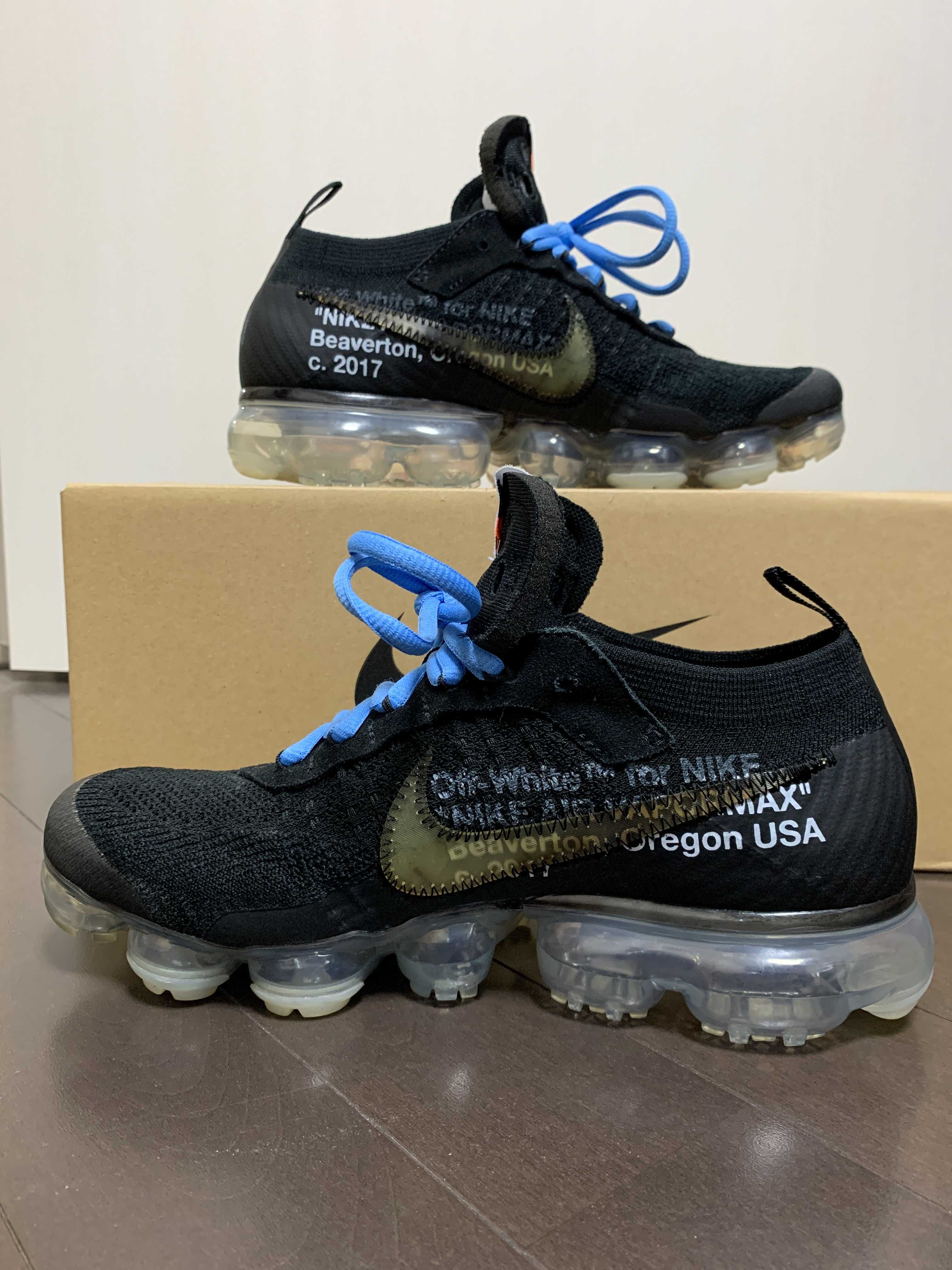 Off-White × Nike Air Vapormax "Black/Total Orange/Clear"