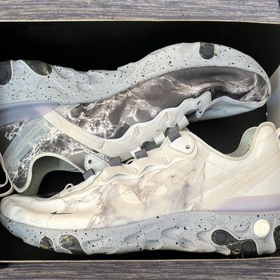 KENDRICK LAMAR×NIKE REACT ELEMENT 55 "PURE PLATINUM/CLEAR-WOLF GREY-BLACK"