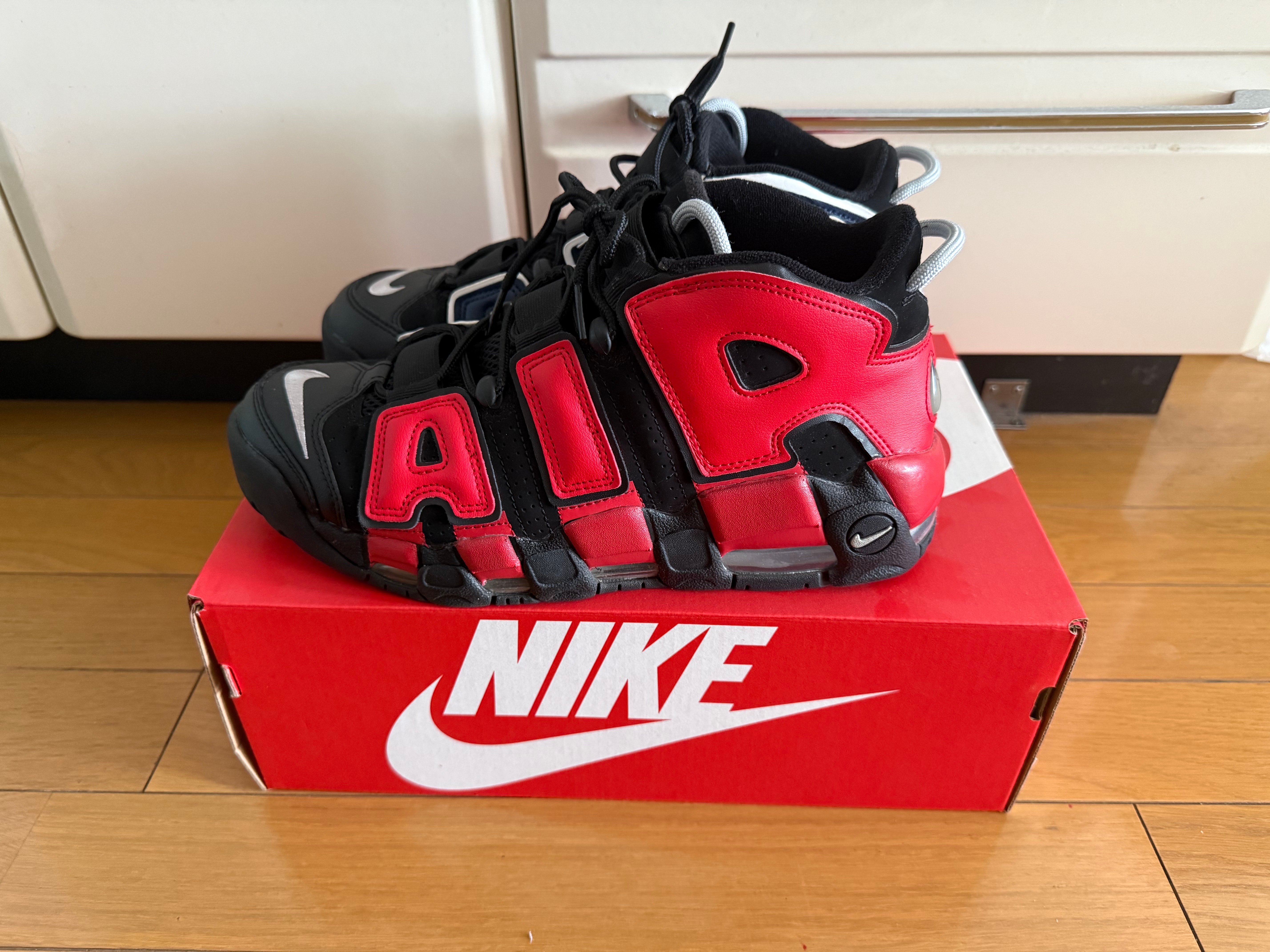 Nike Air More Uptempo '96 "Black and University Red"