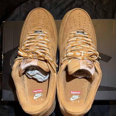 Supreme × Nike Air Force 1 Low "Flax/Wheat"