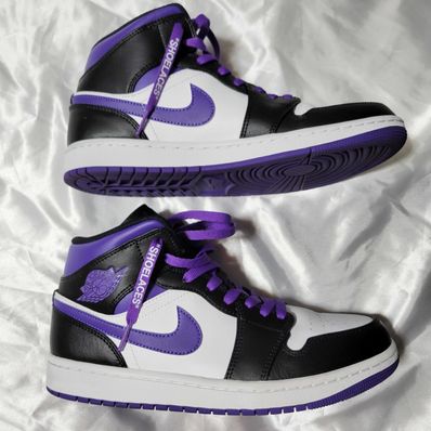 Nike Air Jordan 1 Mid "Black/Court Purple"