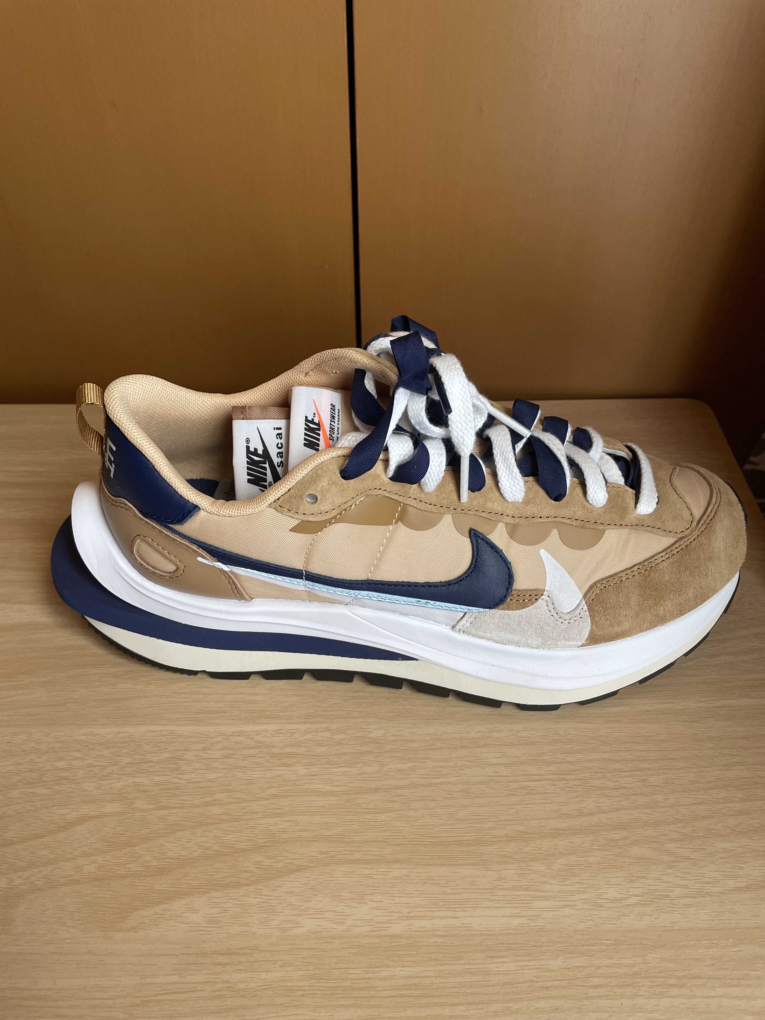 Sacai × Nike Vapor Waffle "Sesame And Blue Void"