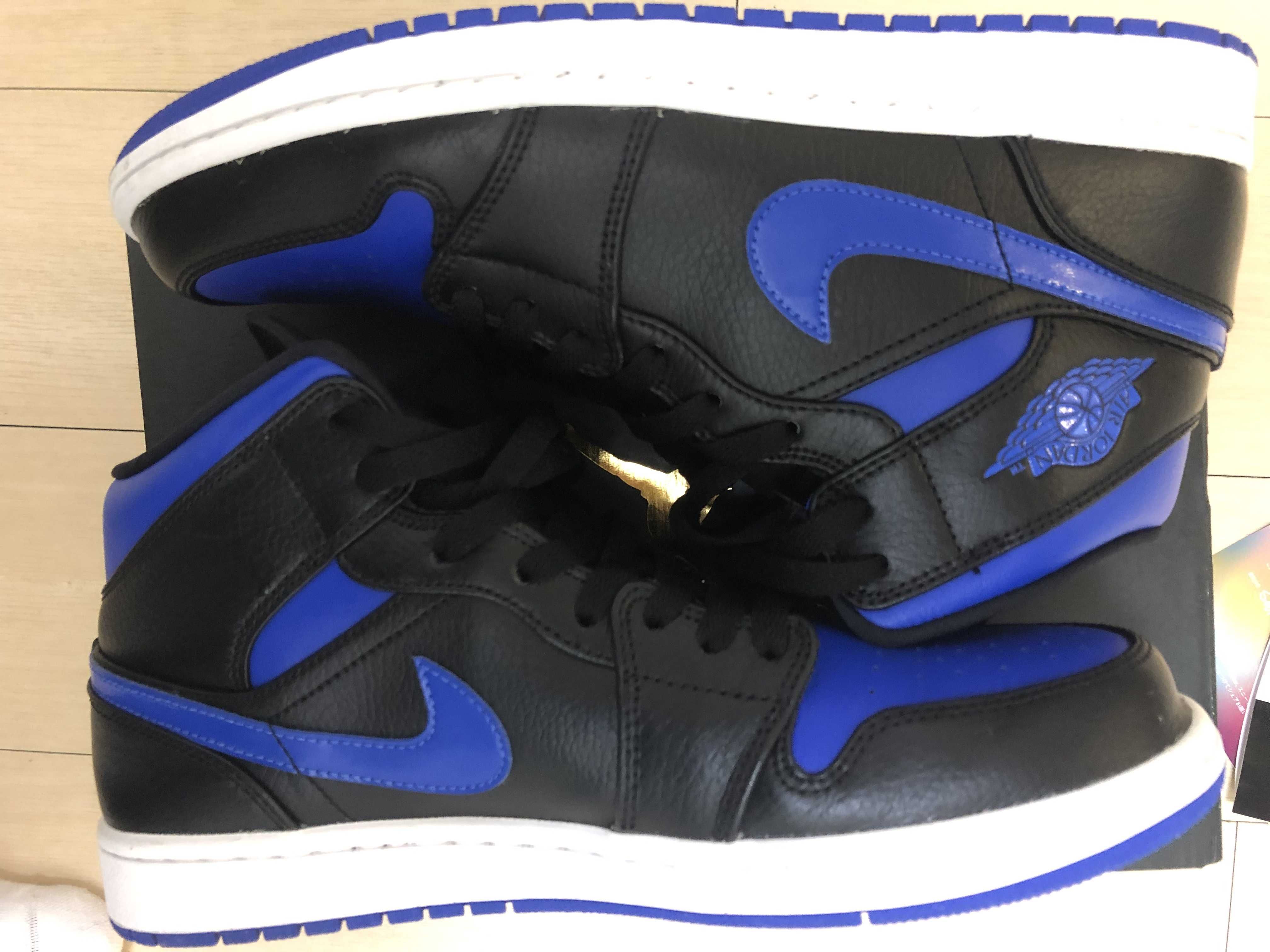 NIKE AIR JORDAN 1 MID "BLACK/BLUE"