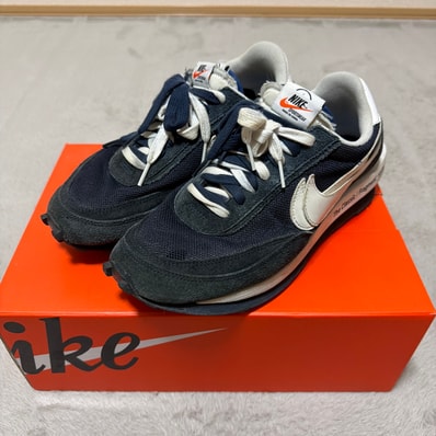 fragment design × sacai × Nike LD Waffle "Blackended Blue"