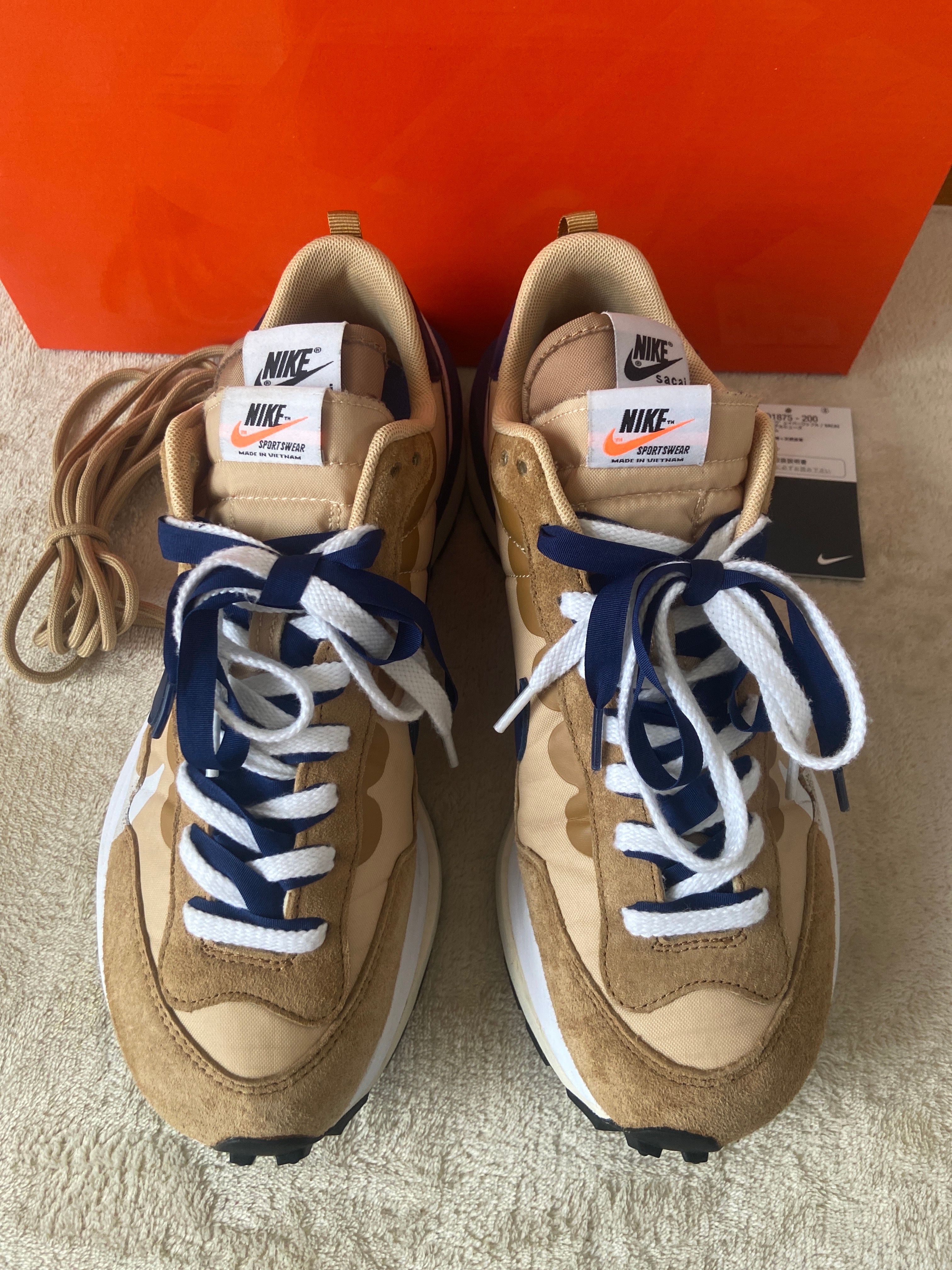 Sacai × Nike Vapor Waffle "Sesame And Blue Void"