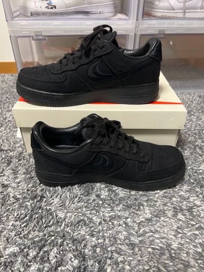 Stussy × Nike Air Force 1 Low "Triple Black"
