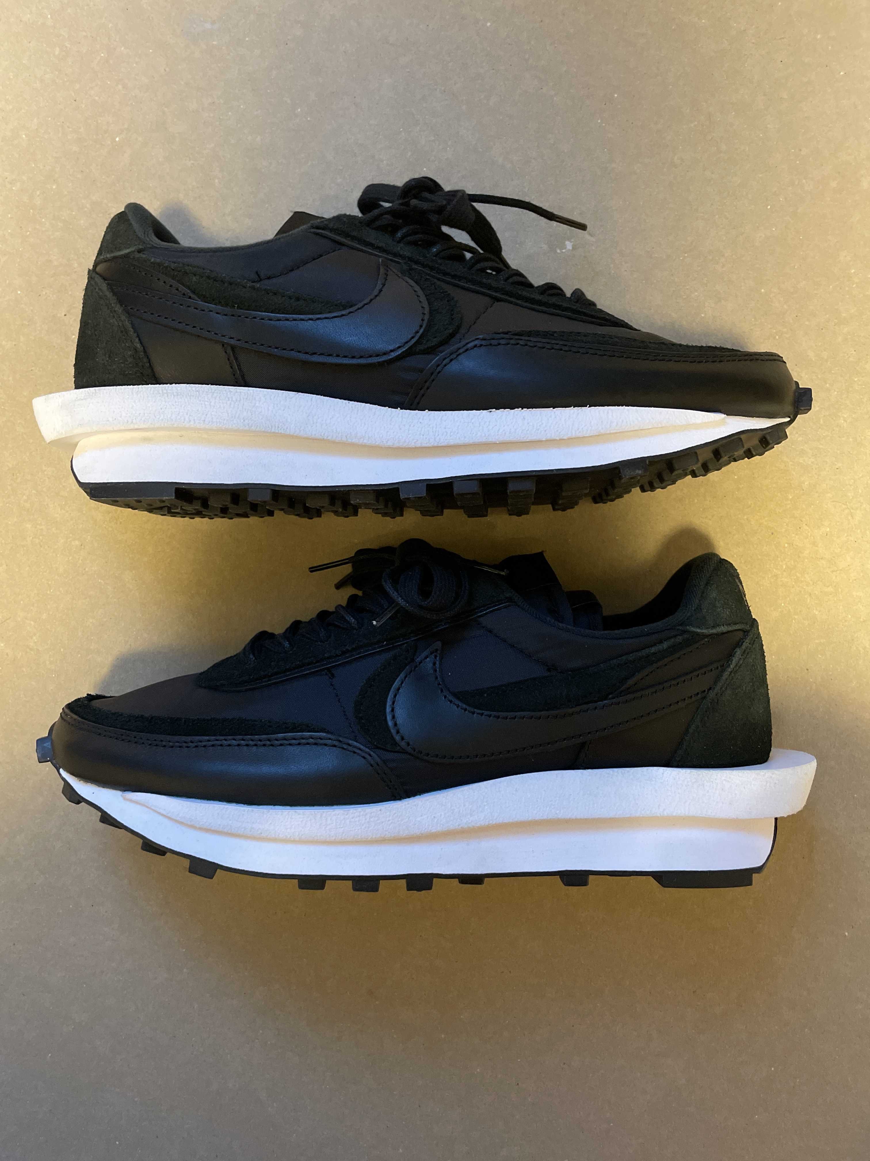 sacai × Nike LDV Waffle "Triple Black"