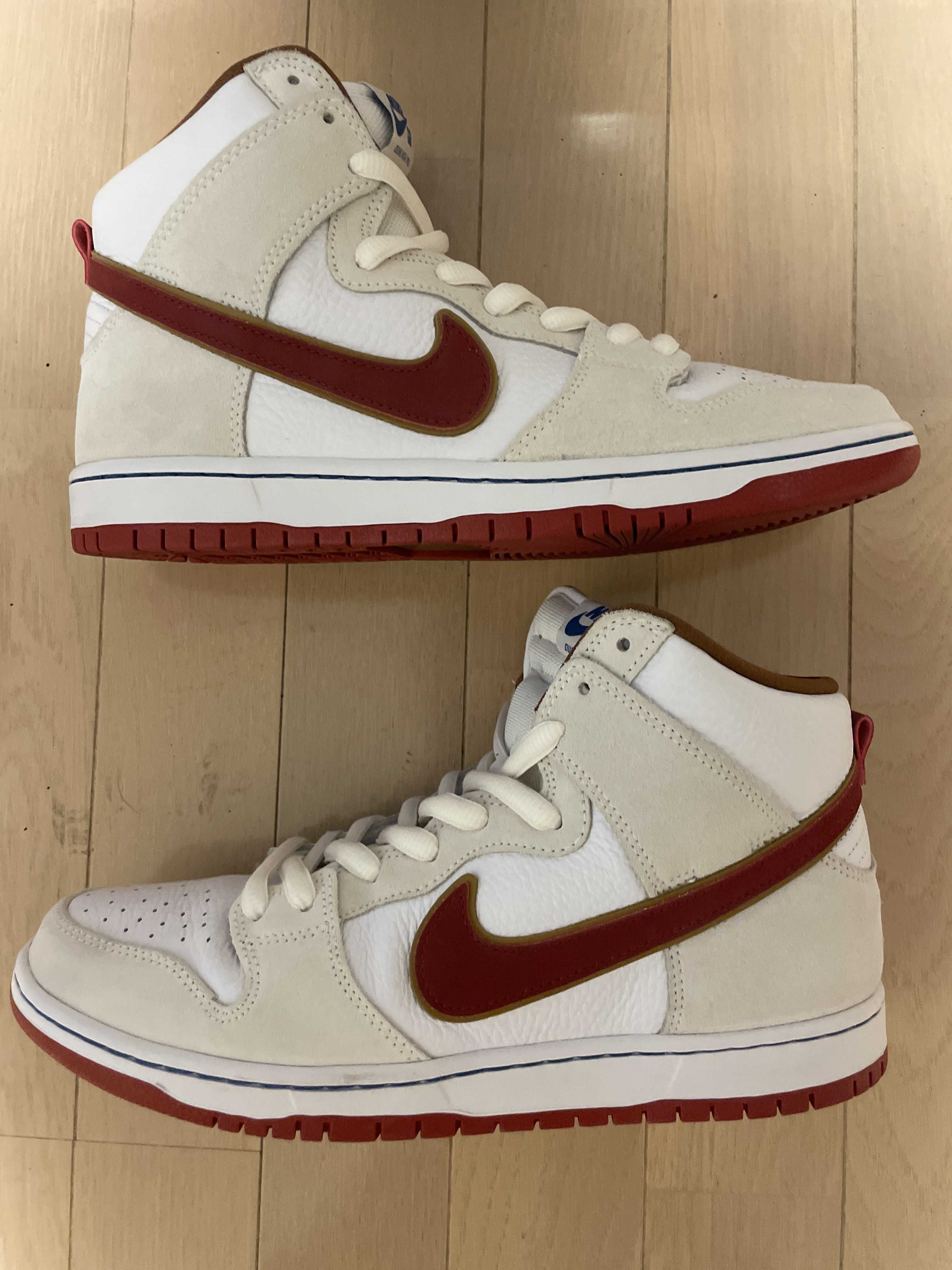 Nike Dunk High Pro "Sail/Team Crimson"