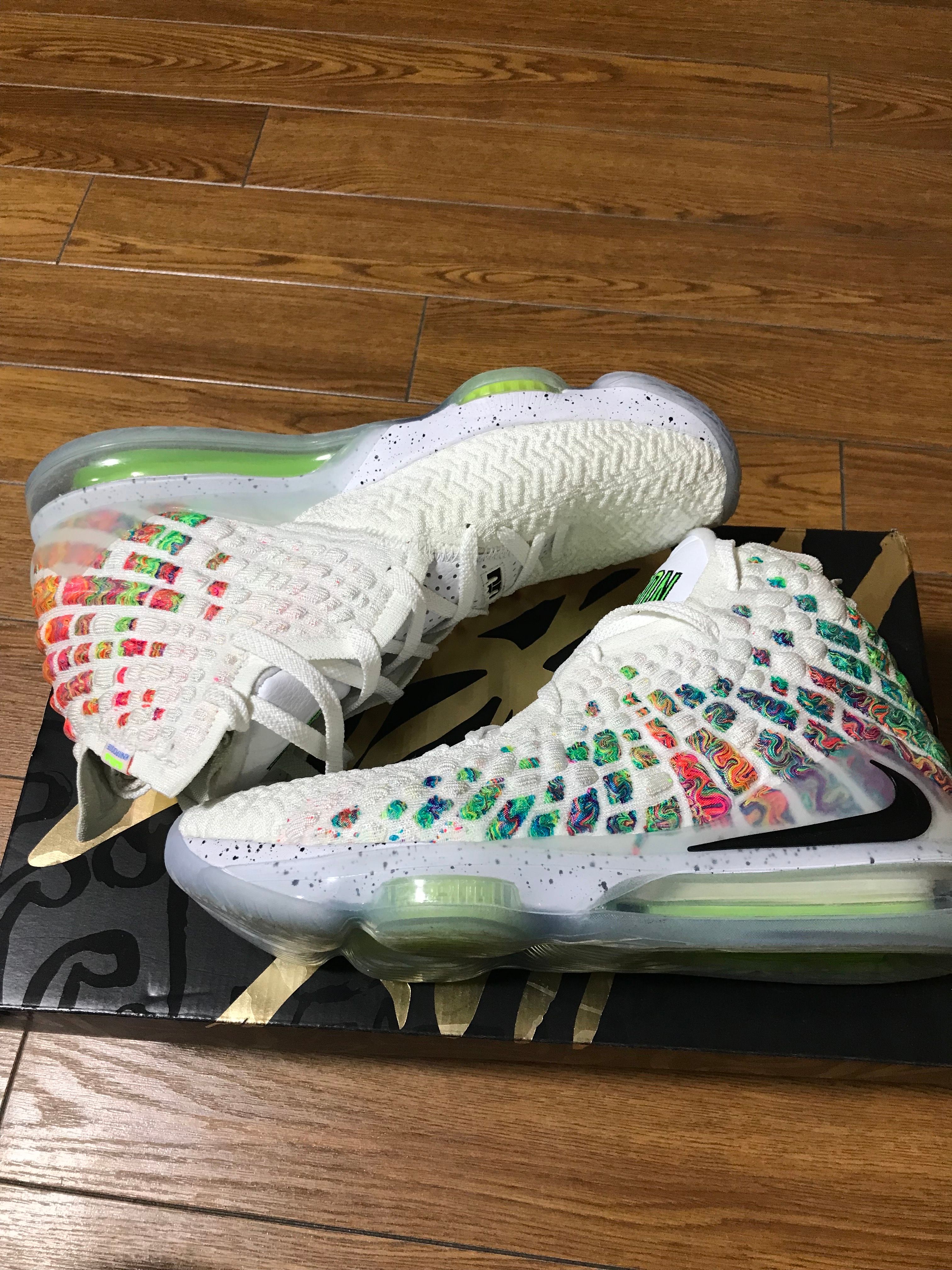 Nike LeBron 17 Air Command Force "White/Black Multi"