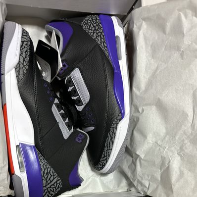 Nike Air Jordan 3 Retro "Black/Court Purple"