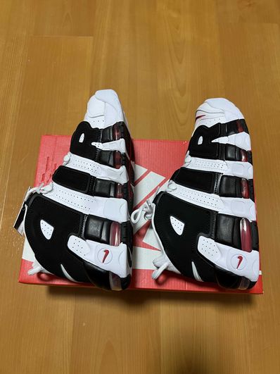 NIKE AIR MORE UPTEMPO "WHITE/BLACK/UNIVERSITY RED"(2020)
