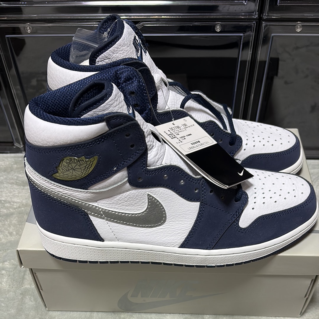 Nike Air Jordan 1 High OG CO.JP "White/Midnight Navy" (2020) (Standard Box)