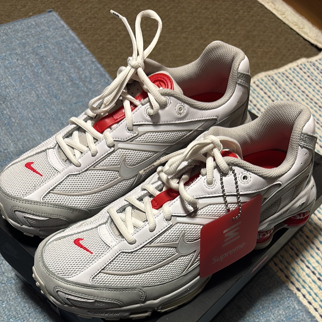 Supreme × Nike Shox Ride 2 "White/Grey Fog/Flat Platinum"