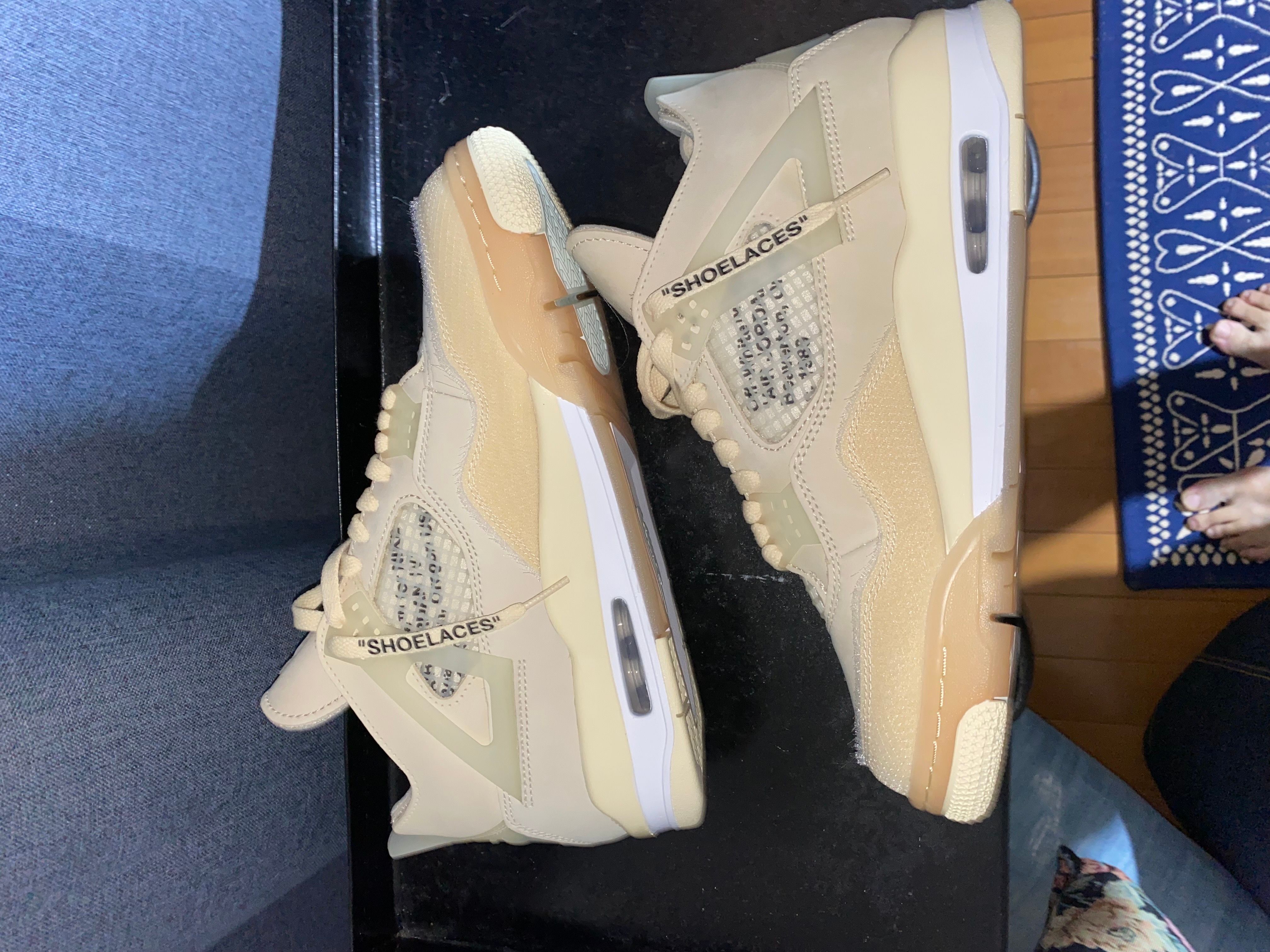 Off-White × Nike Women's Air Jordan 4 SP "Sail"