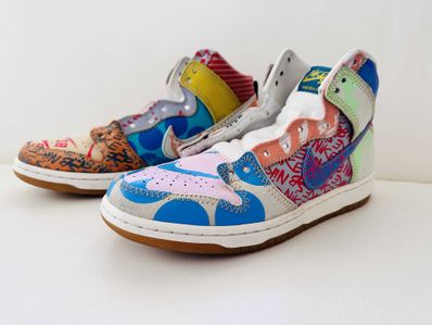 THOMAS CAMPBELL × Nike SB Dunk High "Ice Jade/Circuit Orange-Sail"