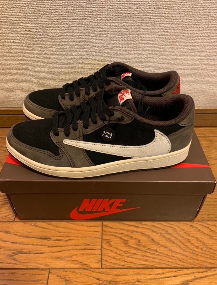 Travis Scott × Nike Air Jordan 1 Low OG SP-T  "Black/Dark Mocha"