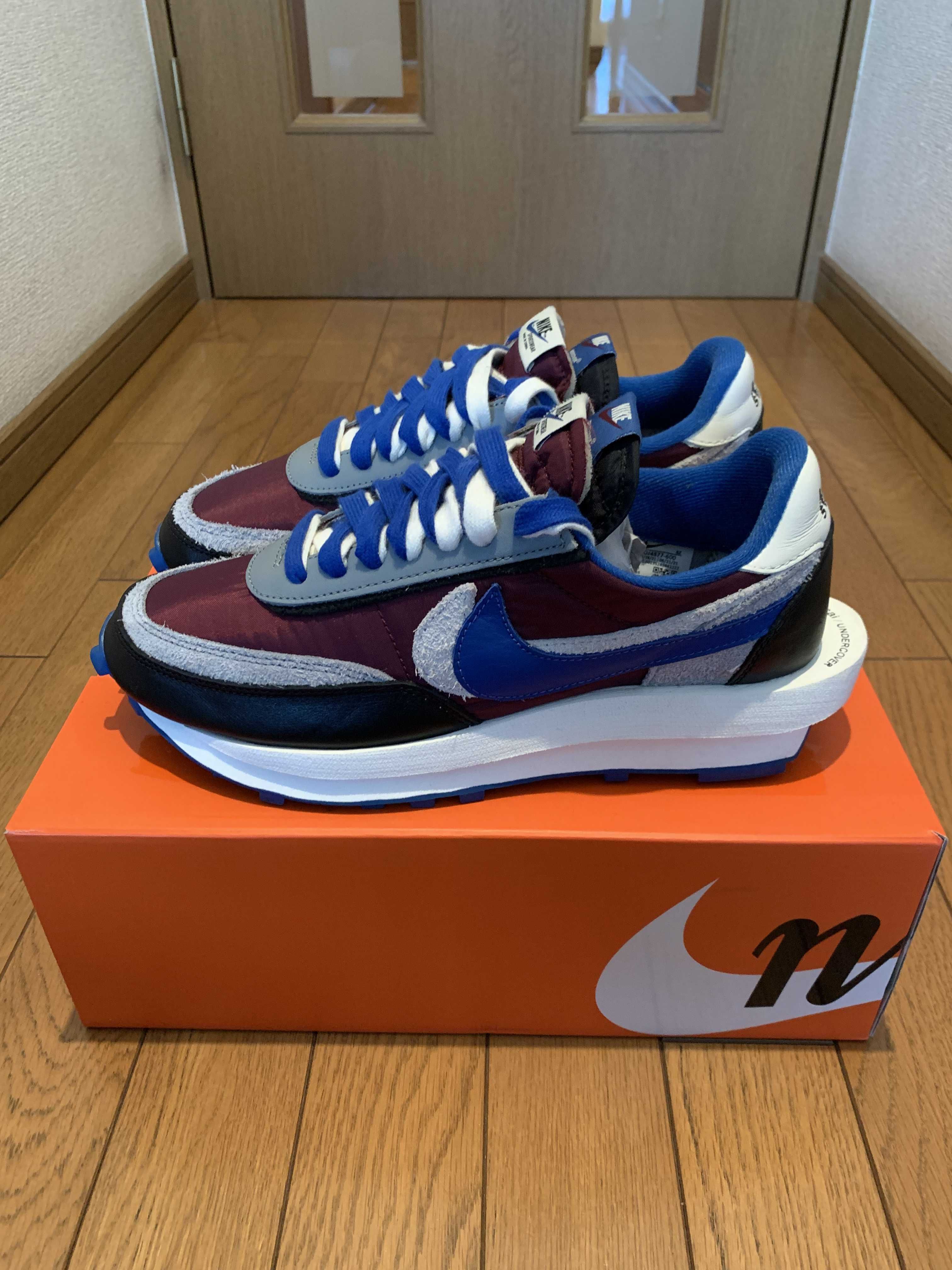UNDERCOVER × sacai × Nike LD Waffle "Night Maroon/Pale Ivory-Ground Grey-Team Royal"