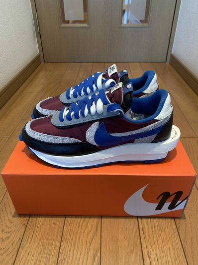 UNDERCOVER × sacai × Nike LD Waffle "Night Maroon/Pale Ivory-Ground Grey-Team Royal"