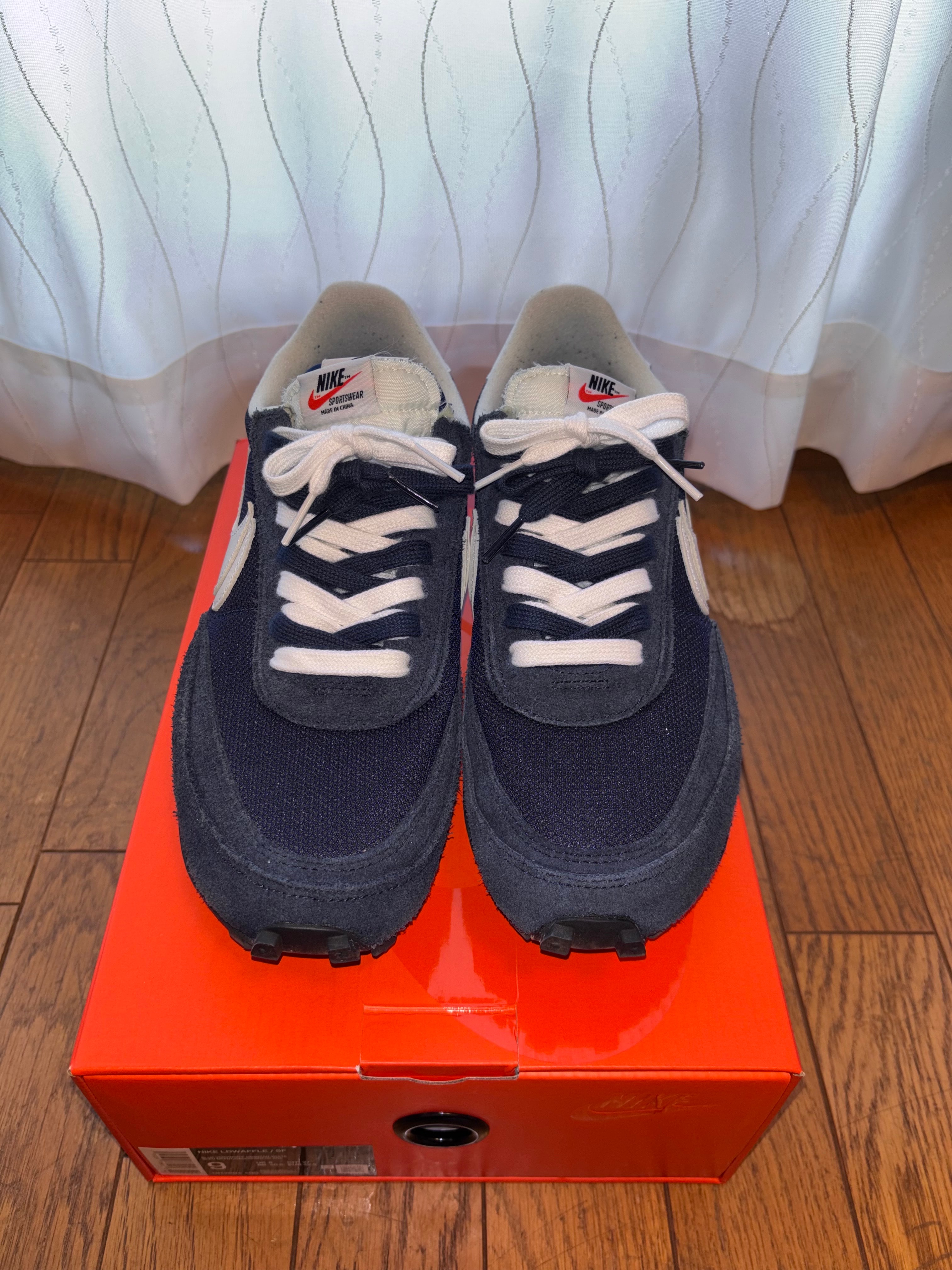 fragment design × sacai × Nike LD Waffle "Blackended Blue"