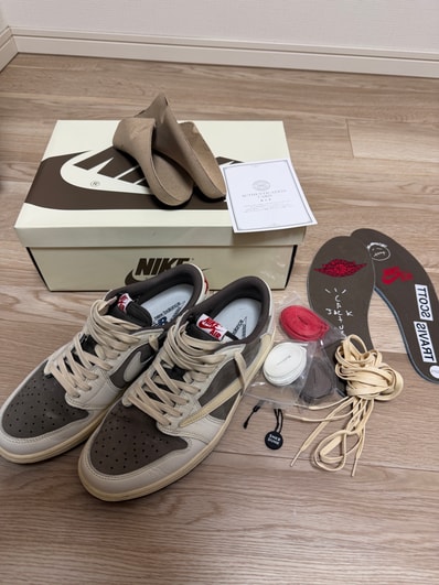 Travis Scott × Nike Air Jordan 1 Low OG SP "Reverse Mocha/Sail and Ridgerock"