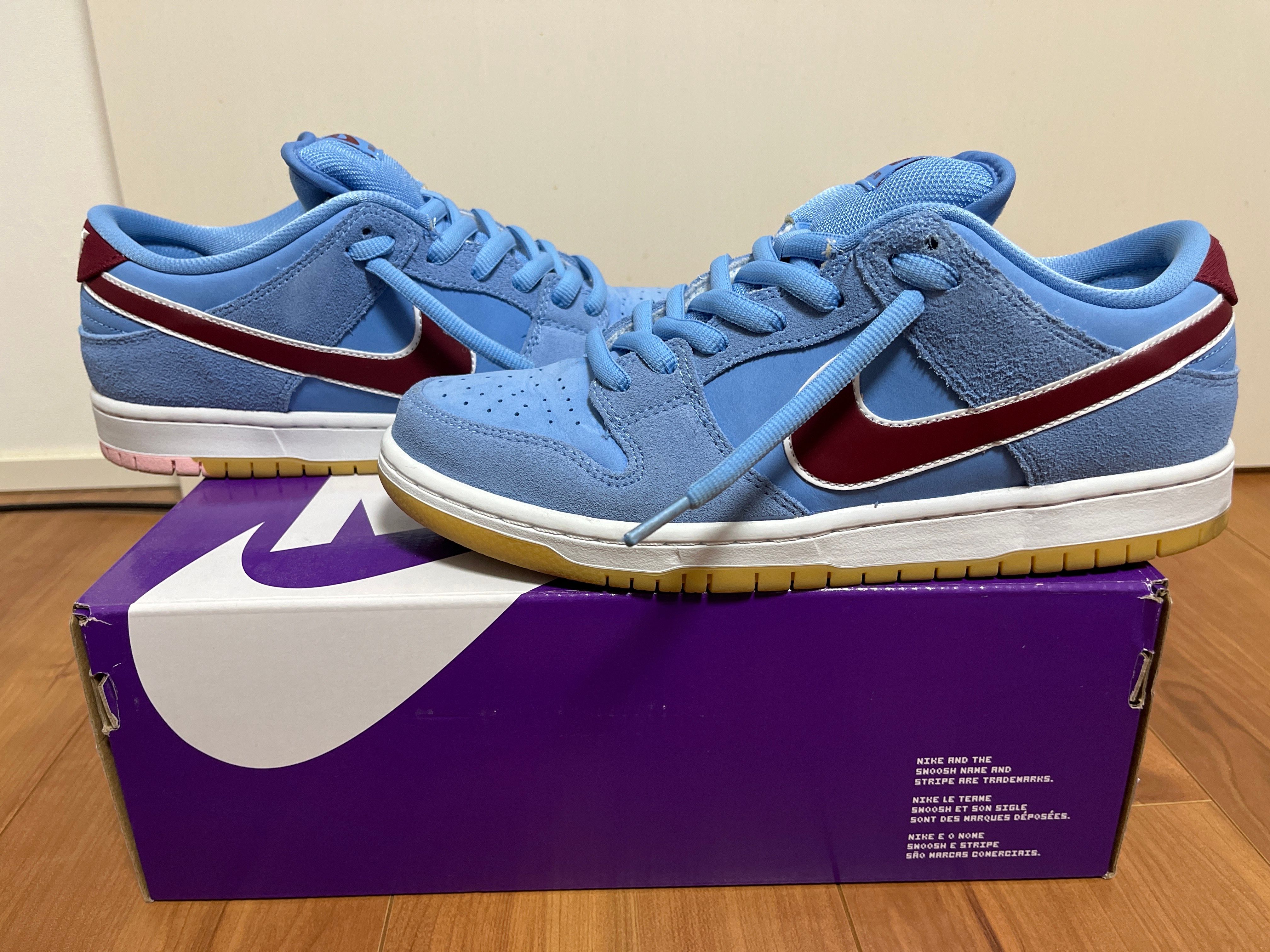 Nike SB Dunk Low Pro "Philadelphia Phillies/Valor Blue and Team Maroon"