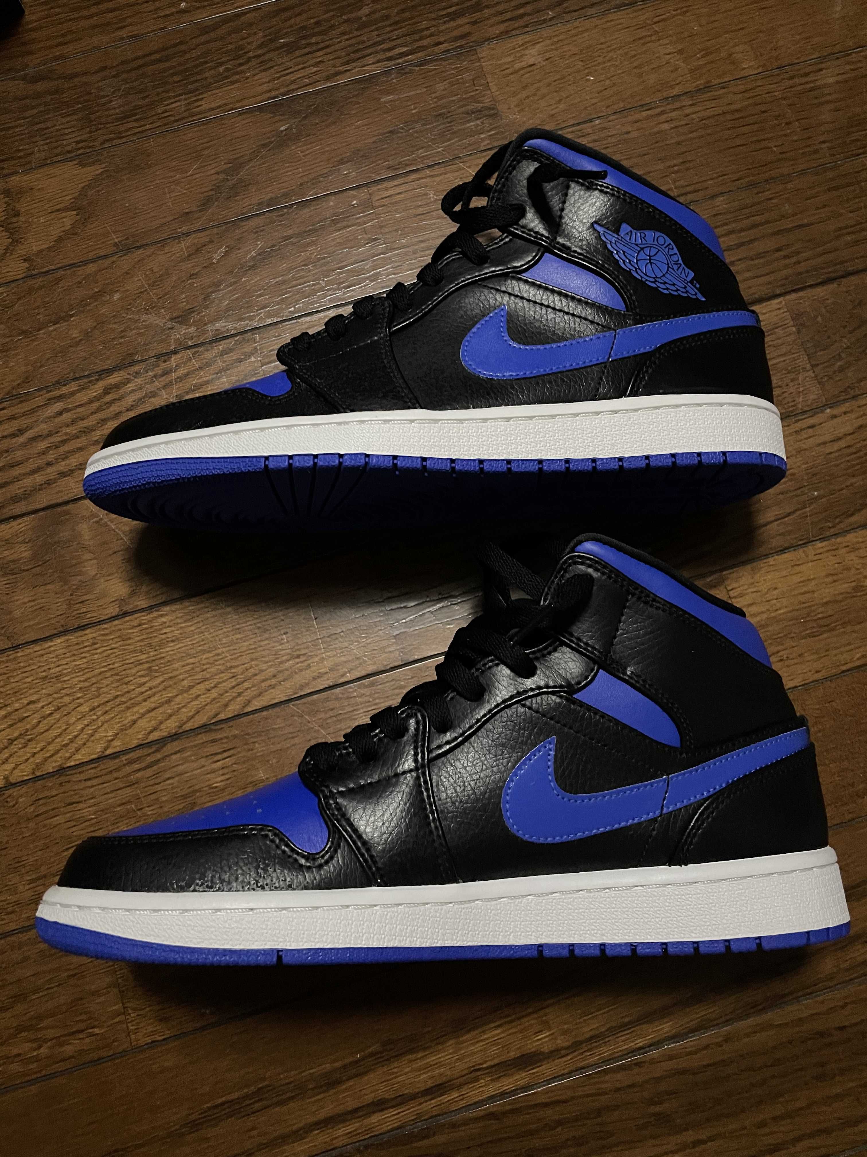 NIKE AIR JORDAN 1 MID "BLACK/BLUE"