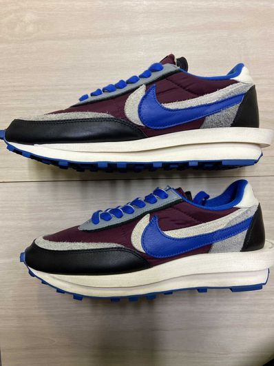 UNDERCOVER × sacai × Nike LD Waffle "Night Maroon/Pale Ivory-Ground Grey-Team Royal"
