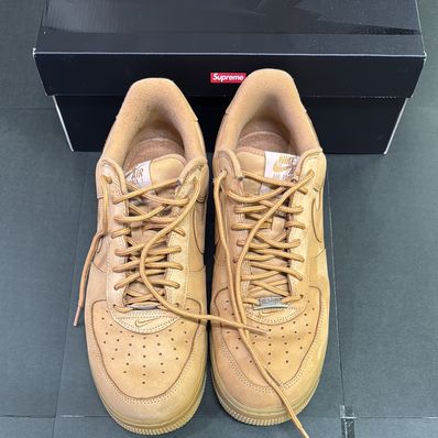 Supreme × Nike Air Force 1 Low "Flax/Wheat"