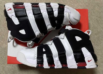 Nike Air More up Tempo "White/Black/University Red"(~2018)