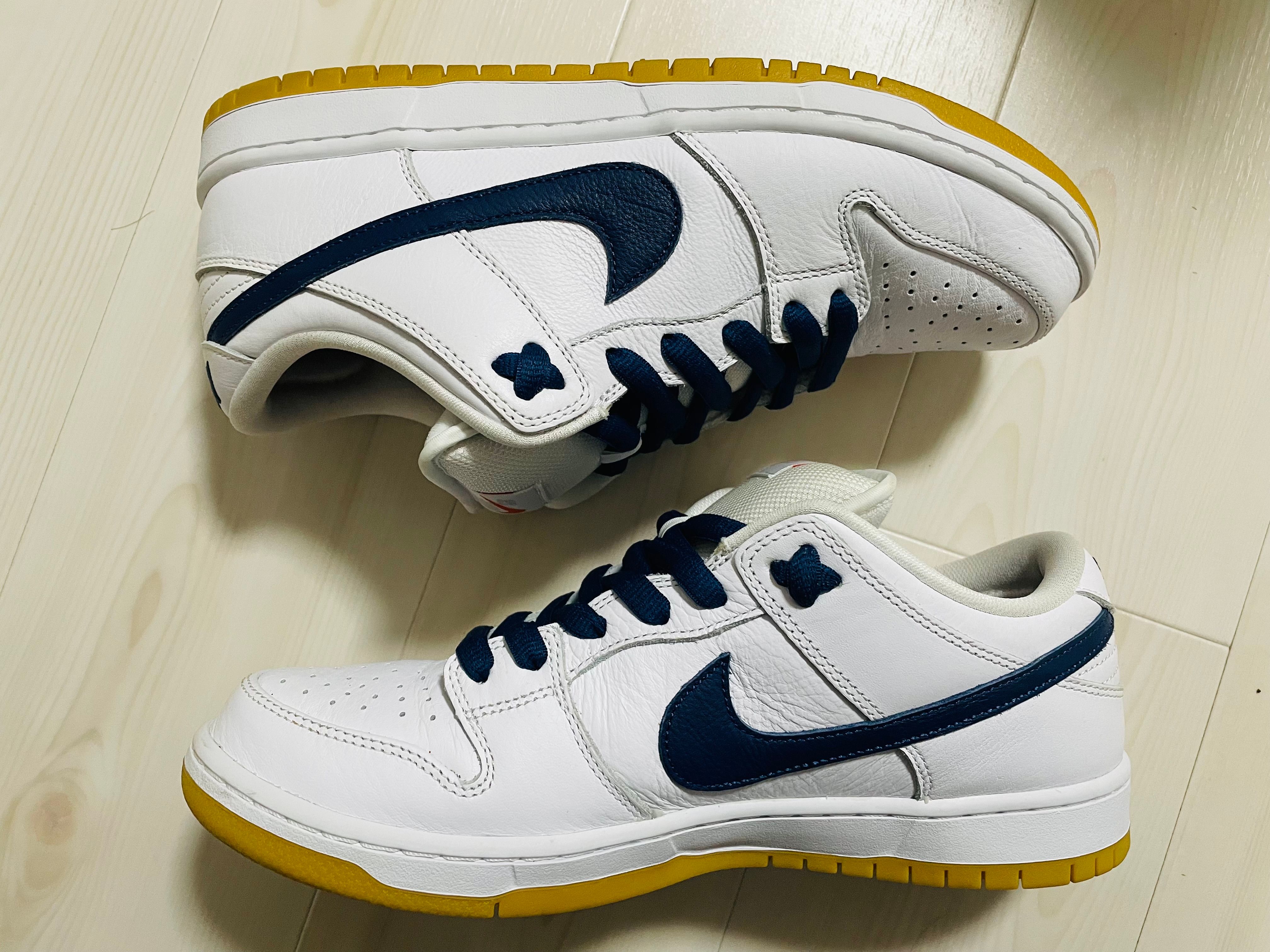 Nike SB Dunk Low "Orange Label White Navy"